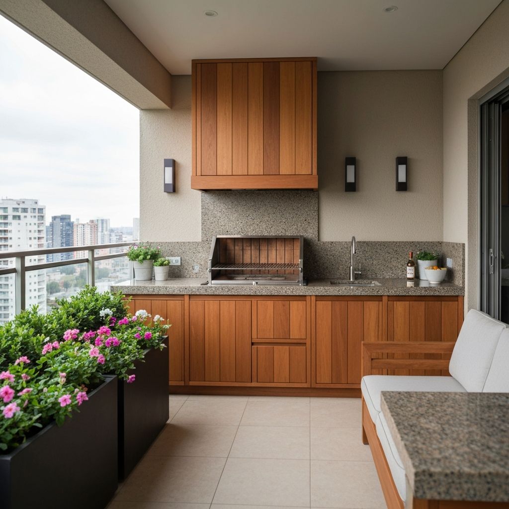 Varanda com Churrasqueira